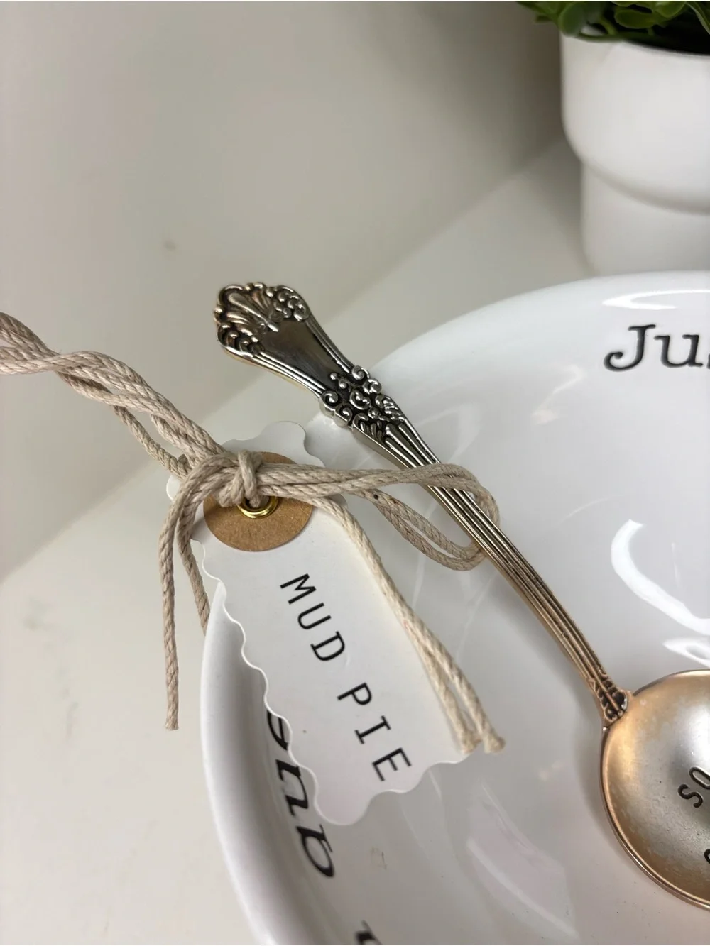 Mud Pie ‘Just In Queso’ Ceramic Dip Bowl Set with ‘So Cheesy’ Spoon